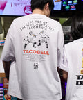 Limited Edition TACOBELL×FREAK'S STORE Exclusive Big Silhouette Back Print Crew Neck T-Shirt - White