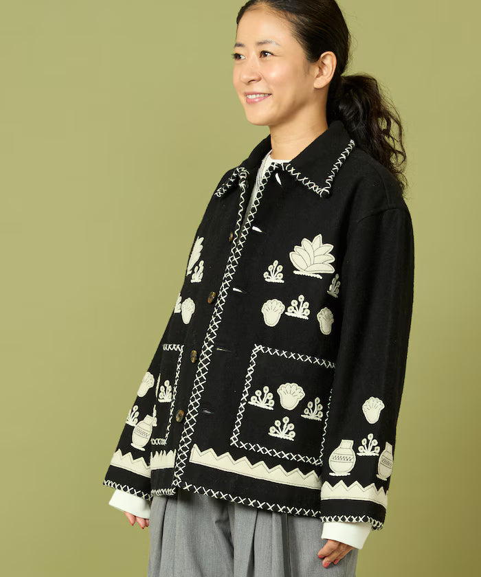 Indian Embroidery Wool Mexican Jacket