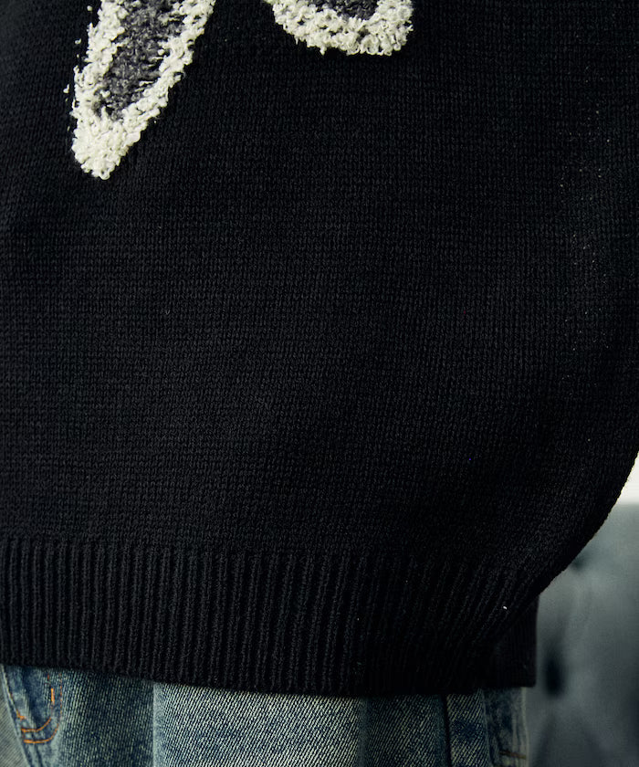 Boucle Flower Pullover Knit [Limited Edition]