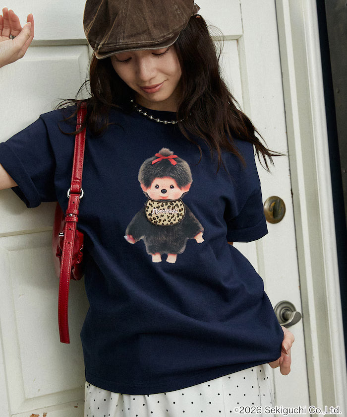 Monchhichi Mixed Material Docking T-Shirt Limited Edition