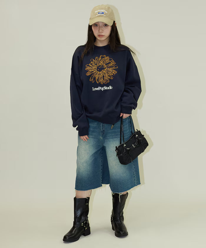 LOVE POP STUDIO FLOWER EMBROIDERY SWEAT【Limited Edition】