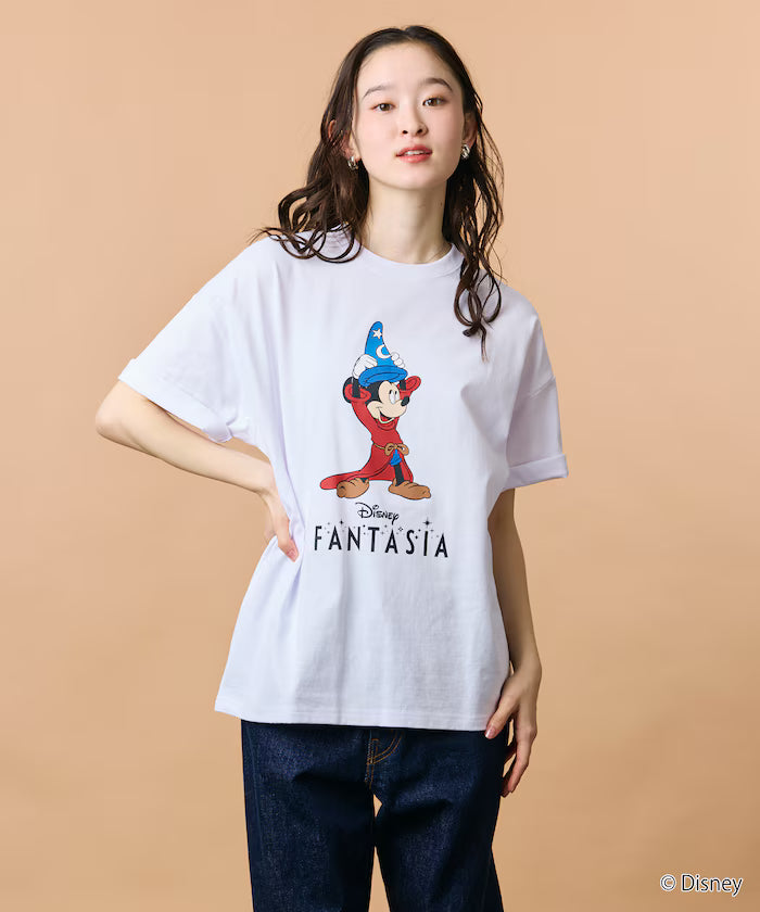 DISNEY/Mickey Mouse 'Fantasia'/Crew Neck Print T-Shirt 【Limited Edition】