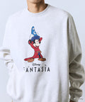 DISNEY / Disney / 'Fantasia' / Mickey Mouse / Relax Fit Printed Crewneck Sweatshirt 【Limited Edition】 - Ash Gray