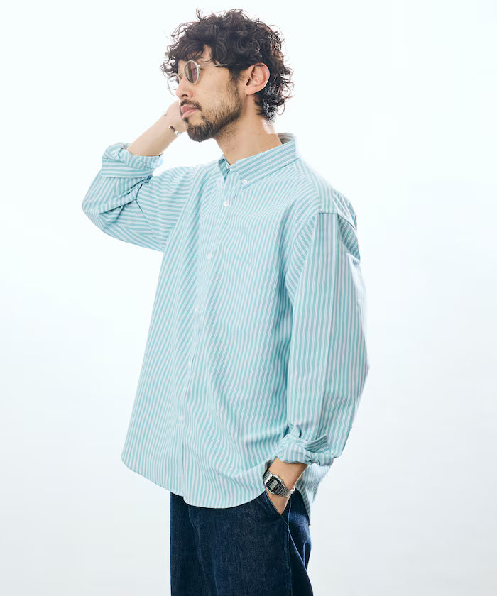 AIRDRY HIGH TECHYARN High-performance Material Oxford Button-down Shirt Long Sleeve