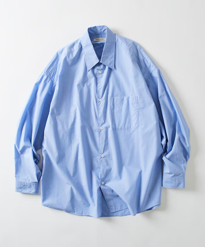 Relax Fit Relax Fit Regular Collar Shirt [Limited Edition] - Sax Blue