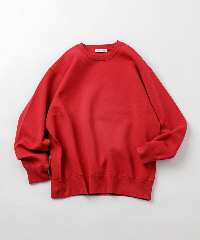 Sweat-like Crew Neck Knit