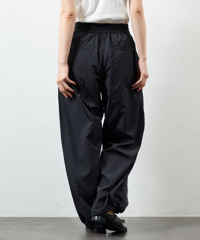 Nylon Lace Easy Wide Pants