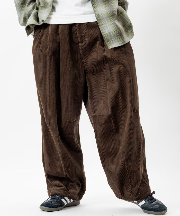 Wide Silhouette Corduroy Military Circus Pants / Snow Pants 【Limited Edition】