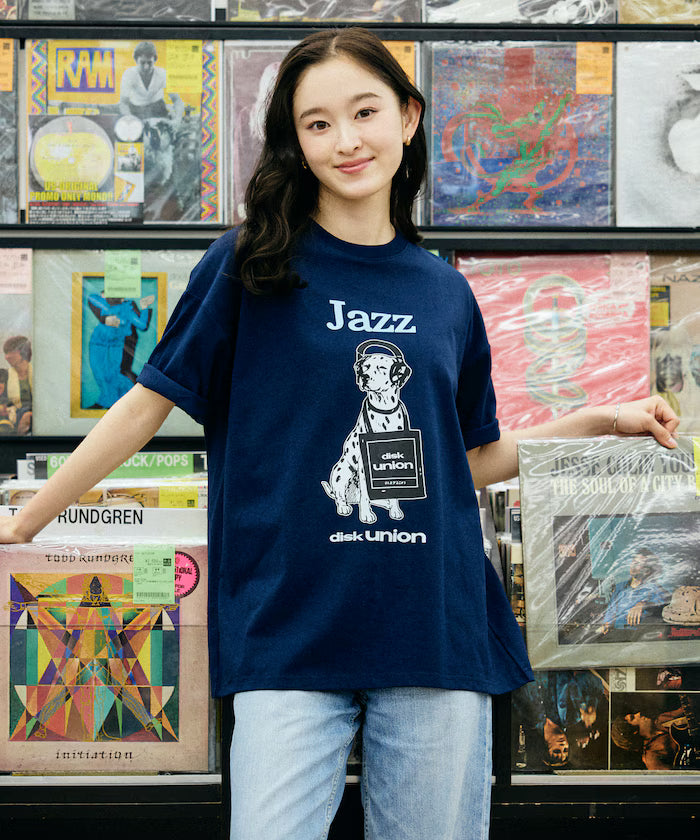 Limited Release diskunion×FREAK'S STORE Exclusive Dalmatian Big Silhouette Print Crew Neck T-Shirt
