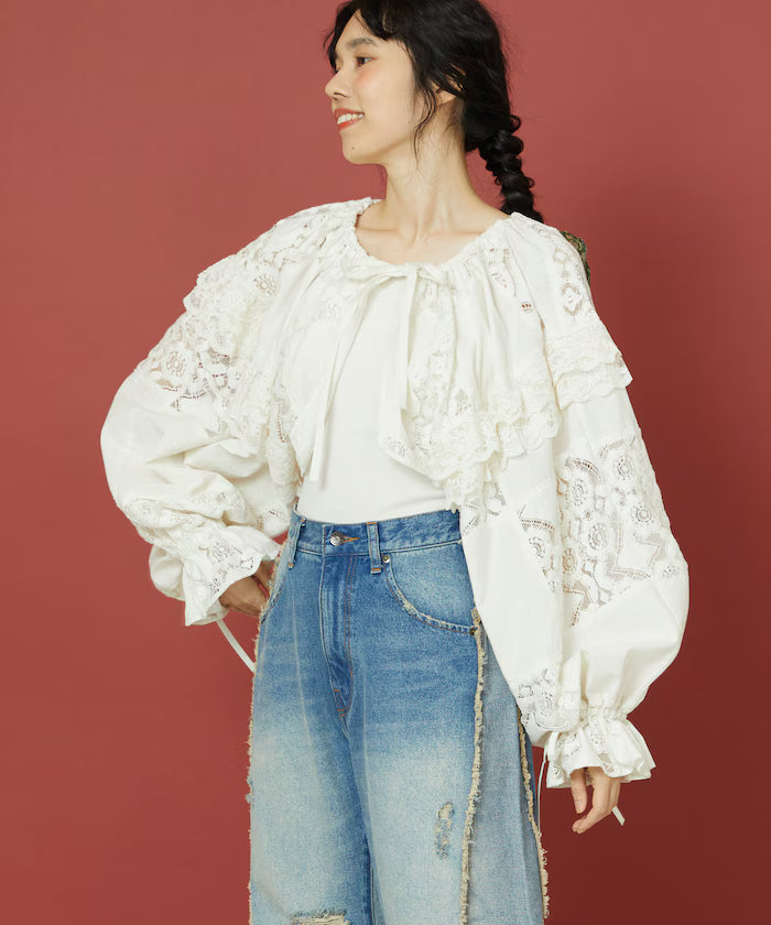 2WAY Lace Bolero & Chaps Pants