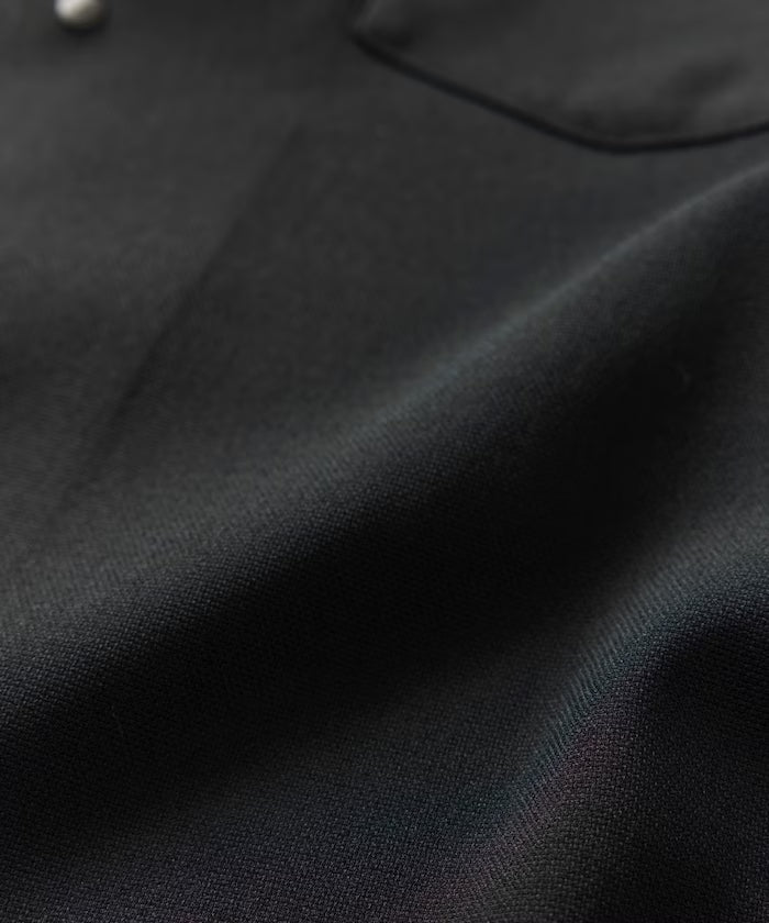 [New Color Addition] Quick-Dry Material Relaxed Fit Open Collar Short Sleeve Shirt Linen-Like