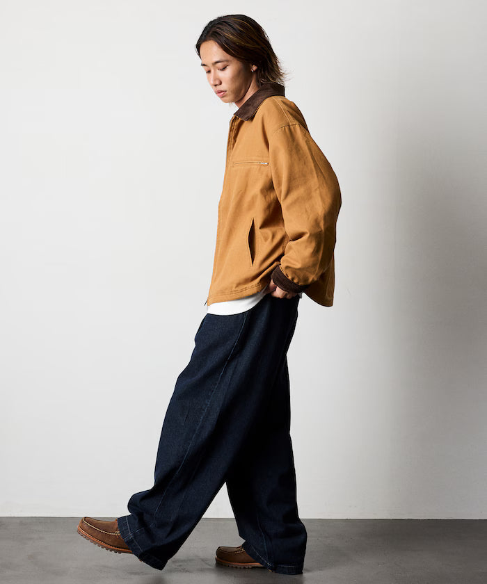 Big Silhouette Corduroy Switch Duck Blouson [Limited Edition]
