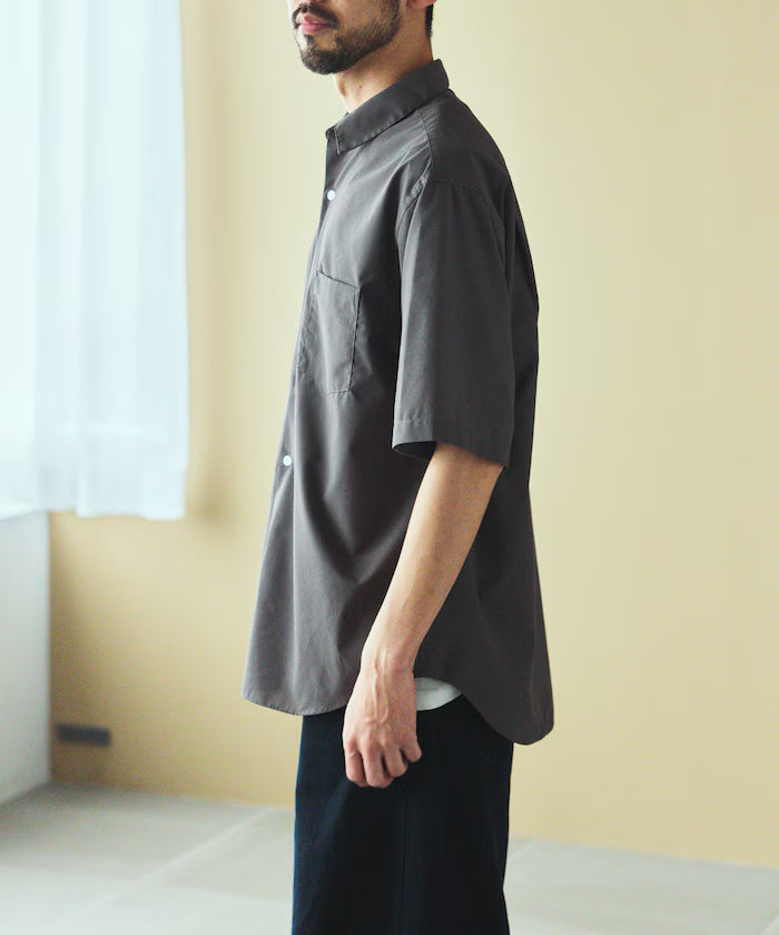 AIRDRY HIGH TECHYARN High-performance material broad regular collar shirt short sleeve quick-drying moisture absorption