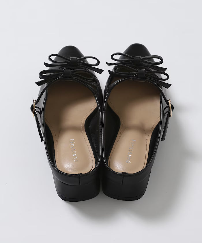 Double Ribbon Strap Mule