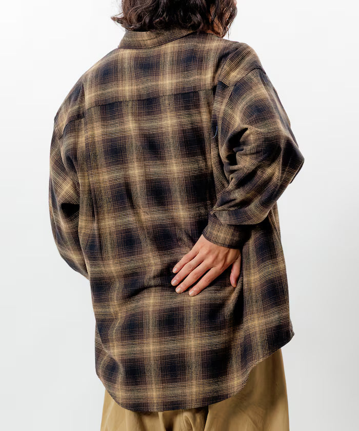 Relax Fit Relax Fit Ombre Check Flannel Shirt [Limited Edition]
