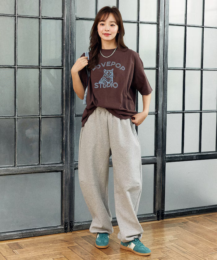 Functional Material Cat Print T-shirt Limited Edition