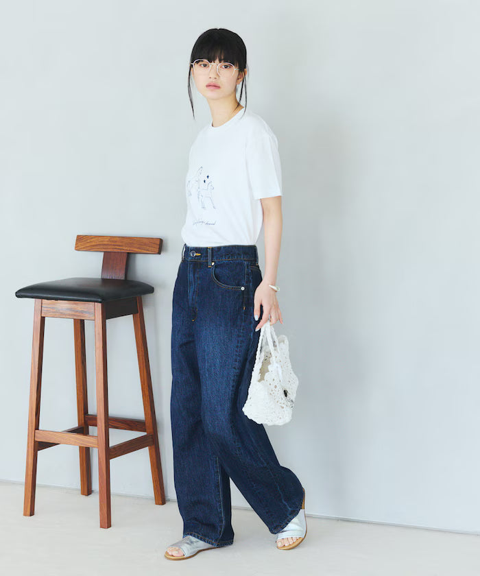 Comfortable Horse Print Crew Neck T-Shirt
