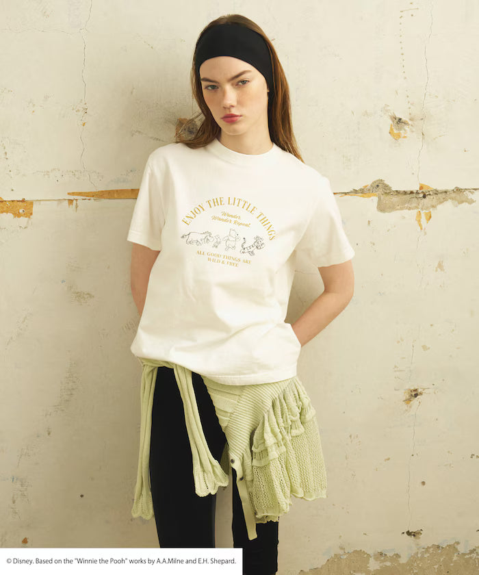 Winnie-the-Pooh Front Logo Print T-Shirt