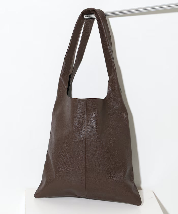 Leather Marche Bag / Leather Marche / Tote Bag / Cowhide / Water-Repellent Leather / A4