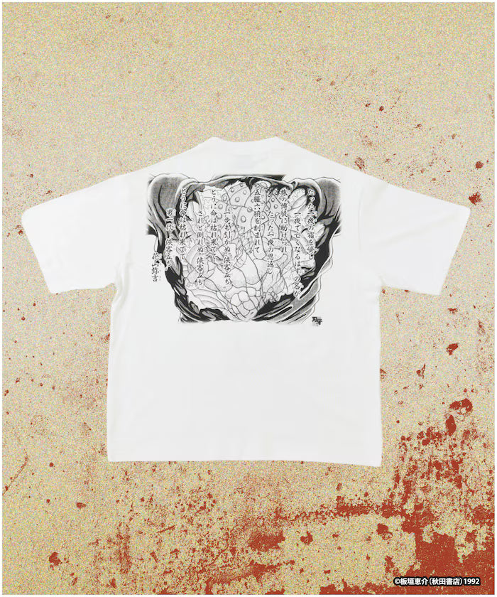 [June 12 12:00 Start of Sales] Baki 'Kaoru Hanayama/Yakuza Stand' Print Crew Neck T-shirt