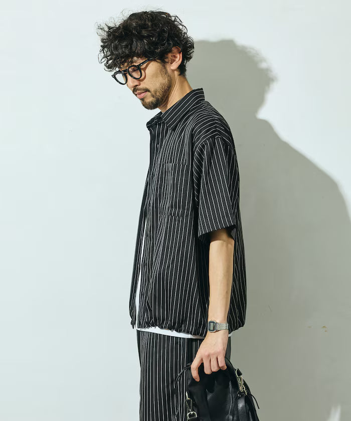 Spindle Stripe Short Sleeve Shirt / Compatible with Setup