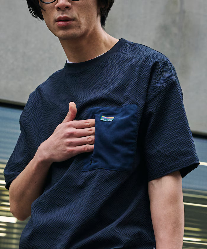 Limited release AiRide Air Ride Relax Fit Mult-material Pocket Seersucker Pullover Top Quick-drying UV Protection