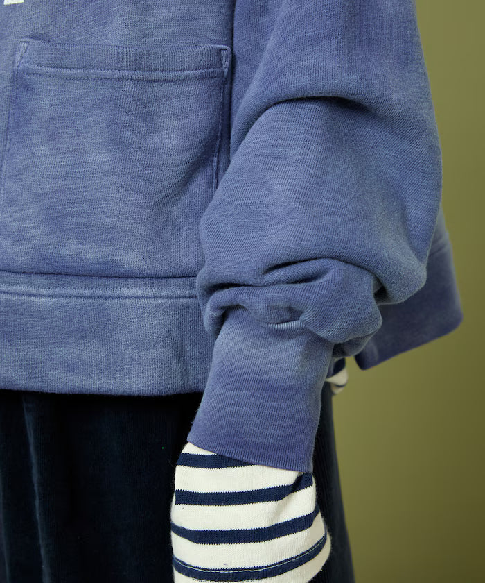 Boat Neck Short Sweatshirt