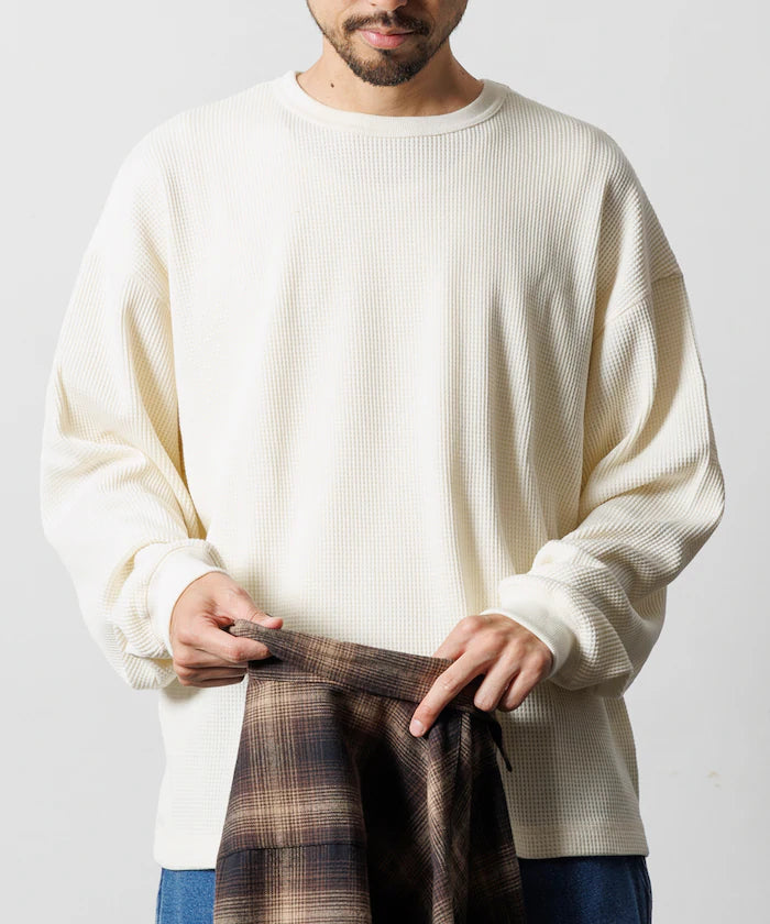 Big Silhouette Long Sleeve Waffle Thermal L/S T-shirt [Limited Edition]