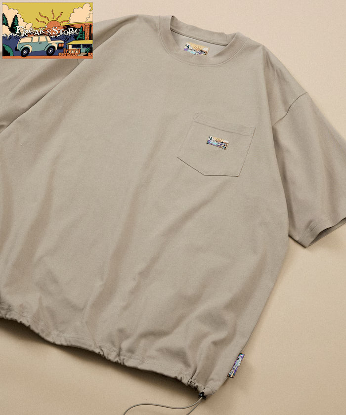 FREAK'S STORE for BEACH & FES Relax Fit One Point Logo Spindle Pocket T-shirt
