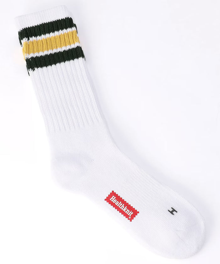 Custom Color 3 Line Crew Socks (Fits 25.0-27.0cm)
