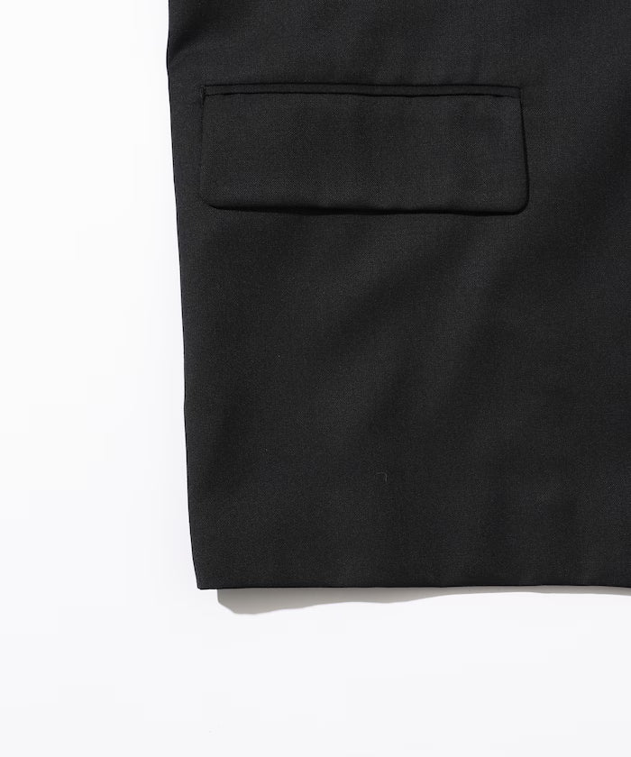 Sleeve-Contrast Tailored Jacket / Relaxed Fit