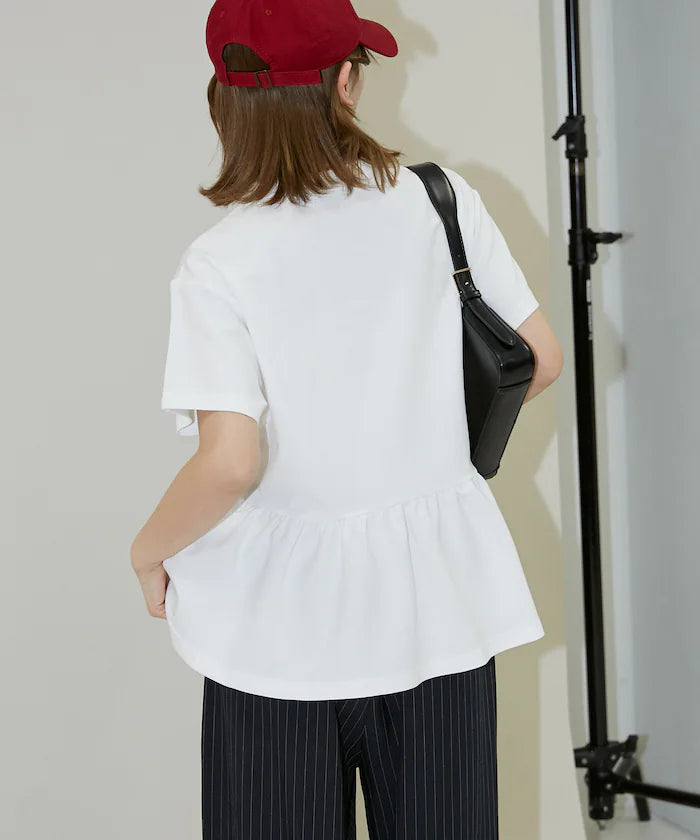 <Contact Cooling> Cool Ponchi Peplum T-Shirt Limited Edition