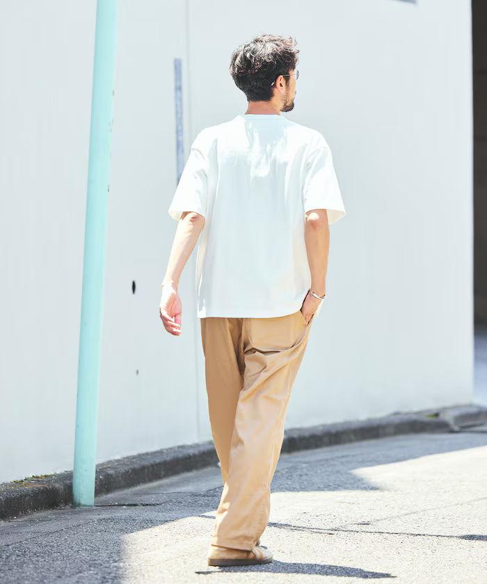 HEAVY WEIGHT/Heavy Weight Short Sleeve Henley Neck T-shirt/10.5 oz
