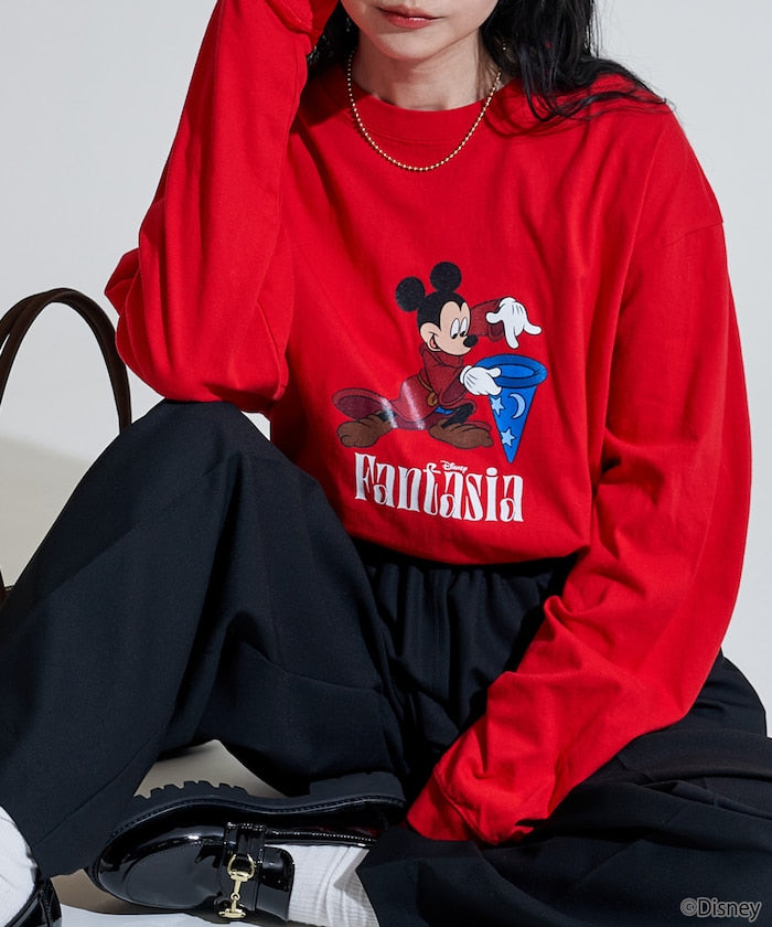 [DISNEY FANTASIA] Big Front Print Long T