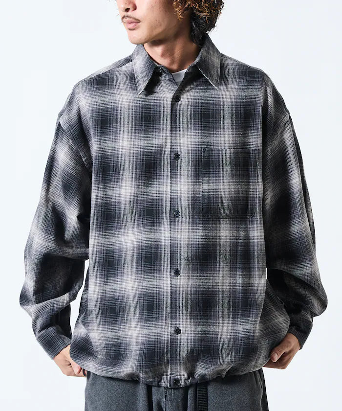Wide Silhouette Ombre Check Spindle Shirt [Limited Edition]