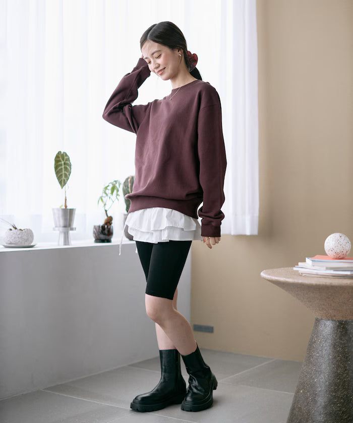 Organic Cotton Multiway Color Sweat / Back毛 Sweat / Set Item