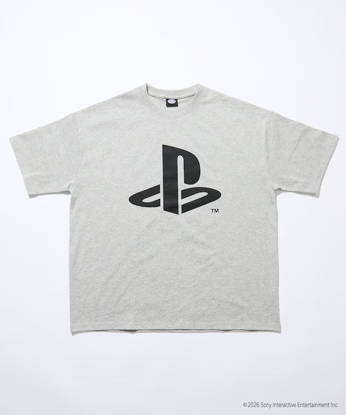 Big Silhouette Logo Back Print Crew Neck T-Shirt / PlayStation LOGO 【Limited Edition】