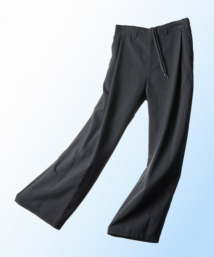 AiRide/Wide Silhouette Pocketable Tuck Slacks Pants/Quick-dry/UV Cut [Limited Edition]