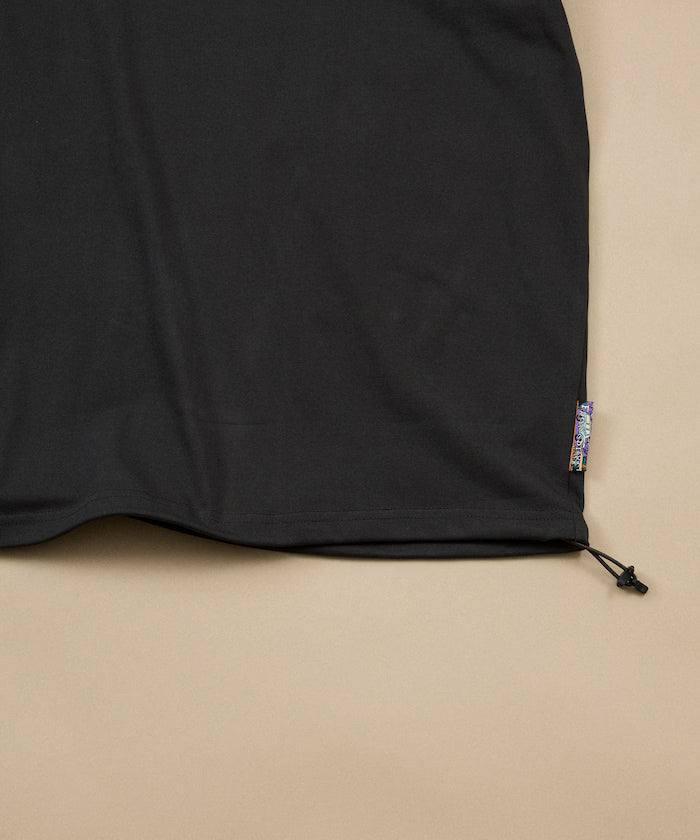 FREAK'S STORE for BEACH & FES Relax Fit One Point Logo Spindle Henley Neck T-Shirt
