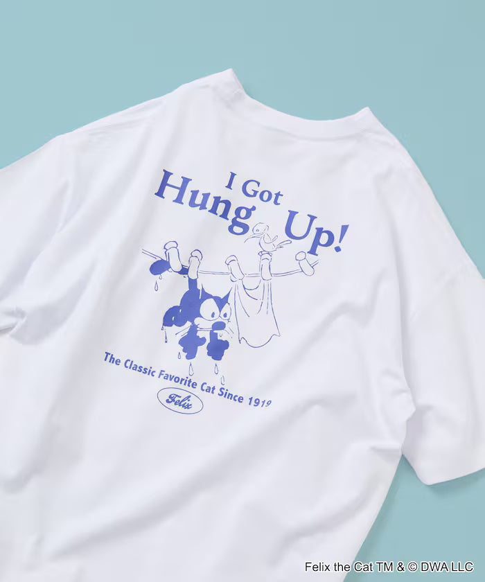 Limited Edition FELIX THE CAT Big Silhouette Back Print Crew Neck T-Shirt
