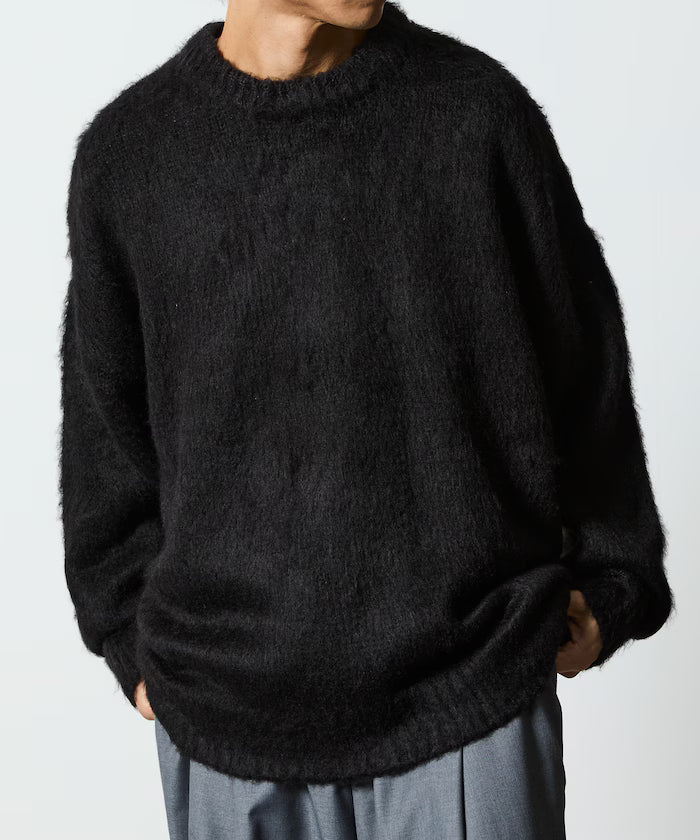 Relaxed Fit Crew Neck Pullover Shaggy Knit [Limited Edition]