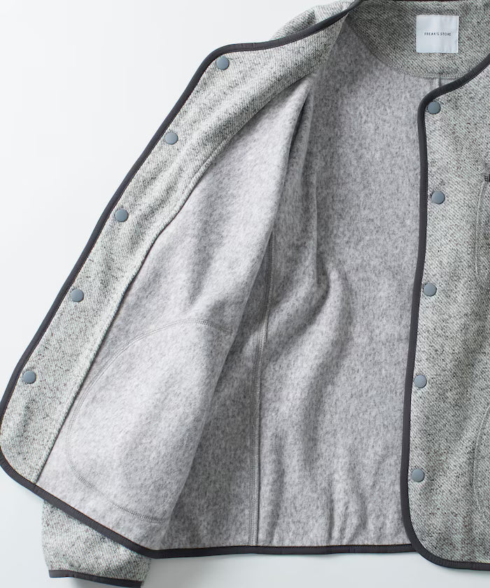 Relaxed Fit Knit Fleece Cardigan