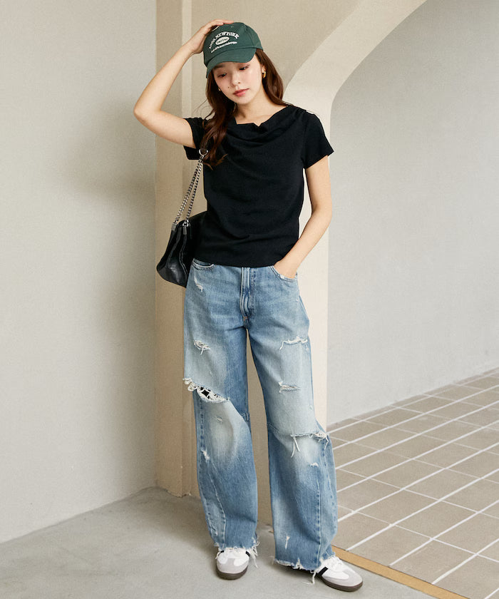 2WAY Draped T-Shirt Limited Release