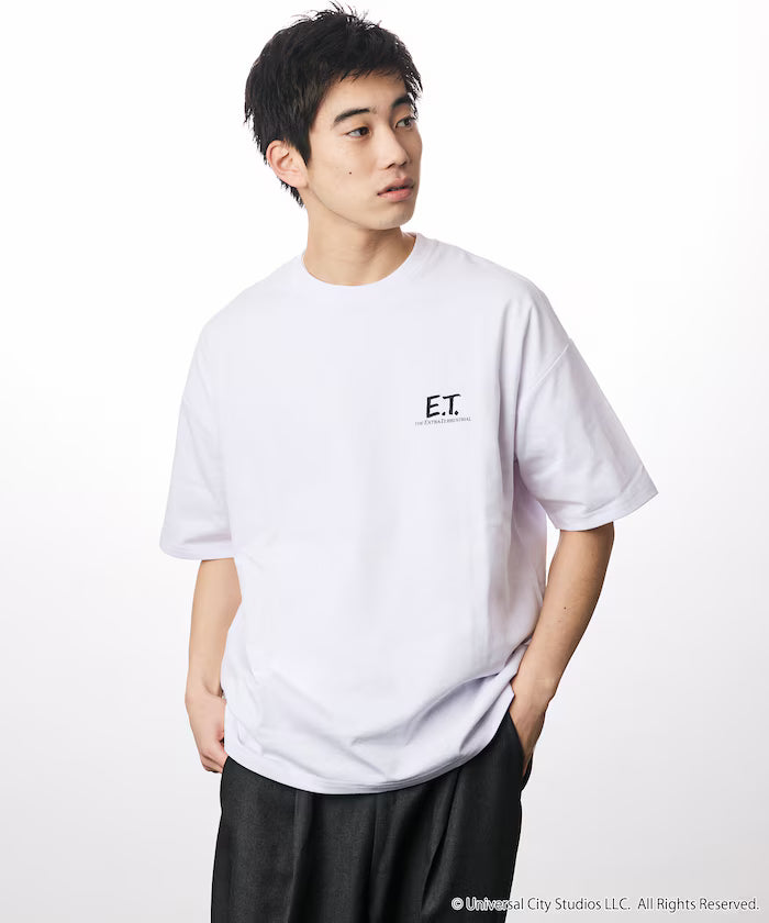 E.T. Big Silhouette Back Print Crew Neck T-Shirt Limited Edition