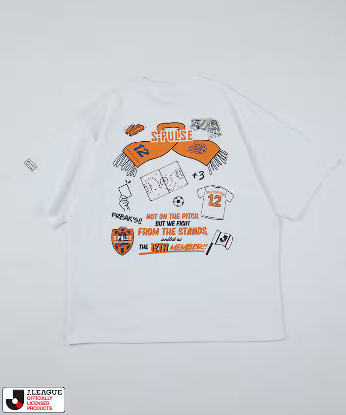 [Sales start on May 15 at 12:00] J.LEAGUE × FREAK'S STORE Special Order SUPPORTERS SHORT SLEEVE TEE [Shimizu S-Pulse]