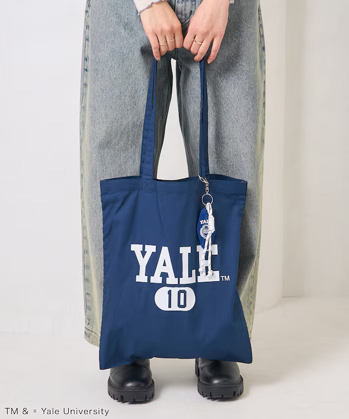 College Logo Tote Bag with Key Charm/A4 Size Tote Bag
