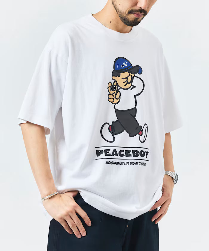 [May 22 12:00 Start of Sales] kaoyorinakami × FREAK'S STORE / Kaoyorinakami Special Order Peace Boy Tee