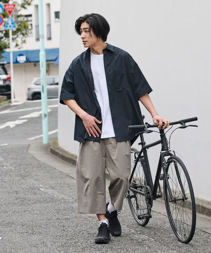 Limited Release Drymix(R) Dry Mix Wide Silhouette Tuck Three Quarter Pants Quick Dry UV Cut