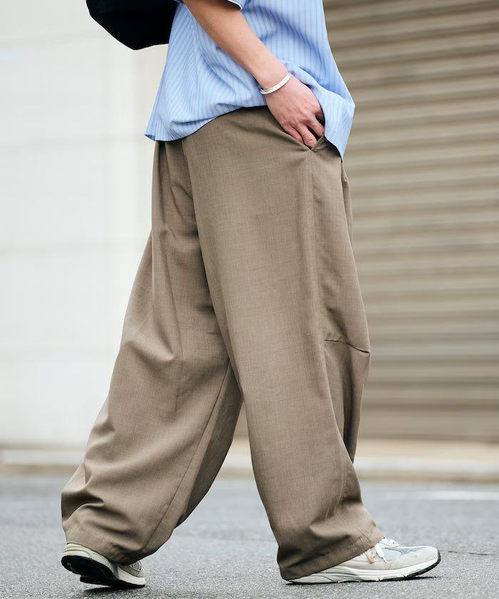 AiRide/Air Ride Wide Silhouette Pocketable Circus Pants/Quick Dry/UV Cut 【Limited Edition】