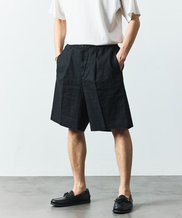 LINEN COTTON EASY SHORT PANTS
